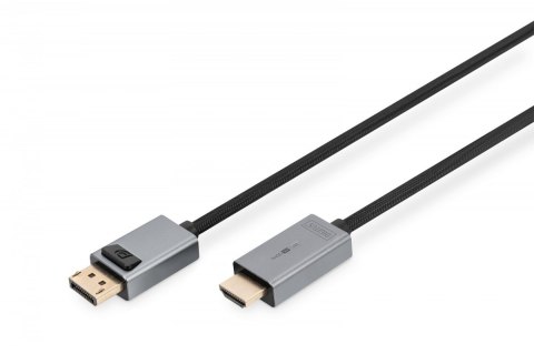 Kabel adapter DisplayPort - HDMI 4K 30Hz DP/HDMI M/M 1m Kabel adapter DisplayPort - HDMI 4K 30Hz DP/HDMI M/M 1m