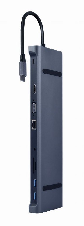 Hub USB-C PD GbE VGA HDMI 3xUSB 3.1 czytnik kart SD Hub USB-C PD GbE VGA HDMI 3xUSB 3.1 czytnik kart SD