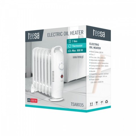Grzejnik olejowy 800W (7 żeberek) Grzejnik olejowy 800W (7 żeberek)