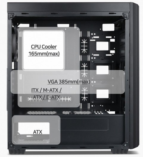 Obudowa Midi Tower Fornax K500 ATX