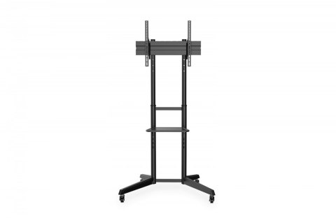 Stojak mobilny pojedynczy z półką 1xLCD max. 70" max. 50kg, VESA max. 600x400 Stojak mobilny pojedynczy z półką 1xLCD max. 70" max. 50kg, VESA max. 600x400