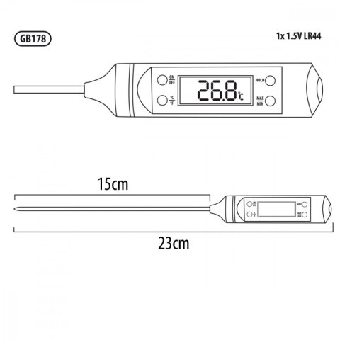 Termometr / sonda do żywności GB178