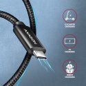 BUCM2-CM10AB Kabel USB-C - USB-C, 1.0m 5A charging, ALU, 240W PD, oplot, USB2.0, czarny