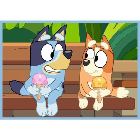 Puzzle 4w1 Bluey i świat Puzzle 4w1 Bluey i świat