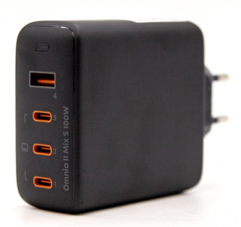 PA-B7S Omnia II GaN ładowarka sieciowa 4xUSB (3xUSB C+1xUSBA) 100W PD3.0 PPS QC4.0+ FCP PA-B7S Omnia II GaN ładowarka sieciowa 4xUSB (3xUSB C+1xUSBA) 100W PD3.0 PPS QC4.0+ FCP