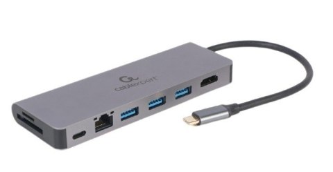 Hub USB-C do HDMI 1xUSB-C GbE 2xUSB-A Card PD Hub USB-C do HDMI 1xUSB-C GbE 2xUSB-A Card PD