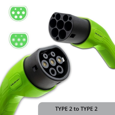 Kabel EV typ2 do ładowania samochodu | 230V | 7kW | 32A | 5m Kabel EV typ2 do ładowania samochodu | 230V | 7kW | 32A | 5m