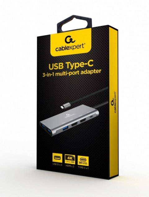 Adapter USB-C Hub USB-C PD HDMI x2 USB 3.0x3 Adapter USB-C Hub USB-C PD HDMI x2 USB 3.0x3