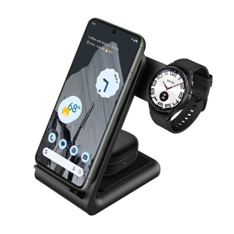 Ładowarka bezprzewodowa 3w1 do iPhone, Samsung & Android, Galaxy Watch i słuchawek TWS Ładowarka bezprzewodowa 3w1 do iPhone, Samsung & Android, Galaxy Watch i słuchawek TWS