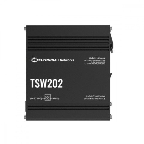 Przełącznik zarządzalny przemysłowy TSW202 2xSFP 8xPoE+ L2/L3 Przełącznik zarządzalny przemysłowy TSW202 2xSFP 8xPoE+ L2/L3