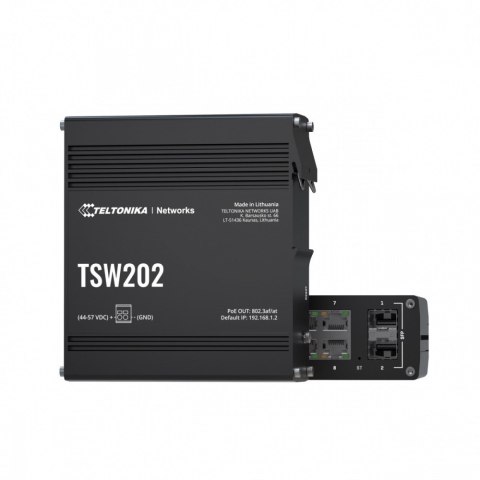 Przełącznik zarządzalny przemysłowy TSW202 2xSFP 8xPoE+ L2/L3 Przełącznik zarządzalny przemysłowy TSW202 2xSFP 8xPoE+ L2/L3