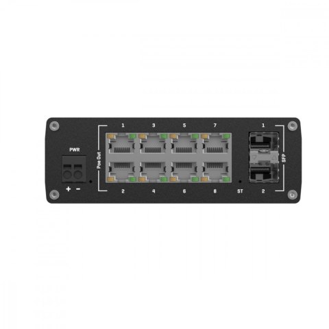 Przełącznik zarządzalny przemysłowy TSW202 2xSFP 8xPoE+ L2/L3 Przełącznik zarządzalny przemysłowy TSW202 2xSFP 8xPoE+ L2/L3