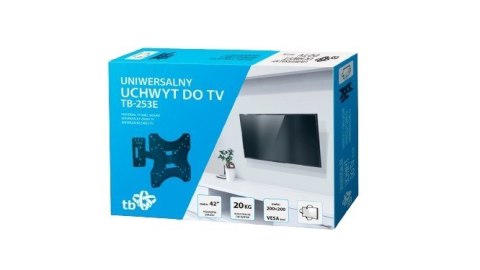 Uchwyt TV TB-253E do telewizora do 42 cali 20kg max VESA 200x200 Uchwyt TV TB-253E do telewizora do 42 cali 20kg max VESA 200x200