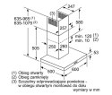 Okap kominowy DWB66BC60 czarny