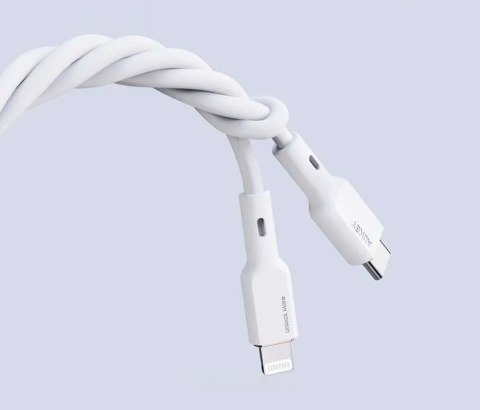 CB-SCL2 White silikonowy kabel Lightning-USB C | USB Power Delivery USB-PD | 1.8m | 27W | 3A | MFi Apple CB-SCL2 White silikonowy kabel Lightning-USB C | USB Power Delivery USB-PD | 1.8m | 27W | 3A | MFi Apple