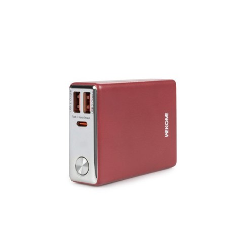 Power bank 10000 mAh Super Fast Charging USB-C PD 20W + 2x USB-A QC3.0 22.5W Czerwony Power bank 10000 mAh Super Fast Charging USB-C PD 20W + 2x USB-A QC3.0 22.5W Czerwony