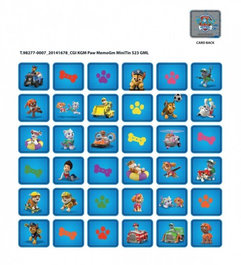 Gra Psi Patrol Memory w walizce Gra Psi Patrol Memory w walizce