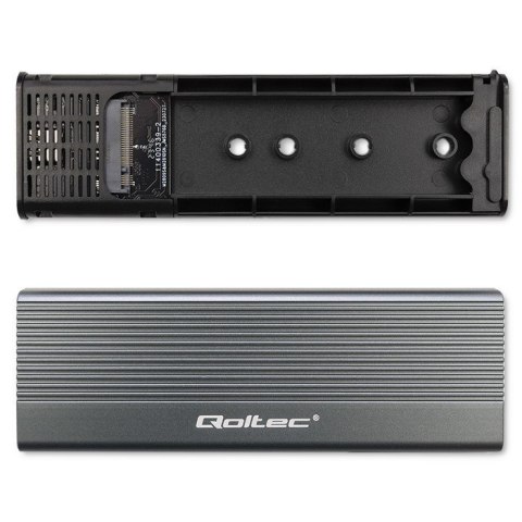 Obudowa | kieszeń na dysk SSD M.2 | SATA | NGFF | USB-C | Super speed 6Gb/s | 2TB | Szara Obudowa | kieszeń na dysk SSD M.2 | SATA | NGFF | USB-C | Super speed 6Gb/s | 2TB | Szara