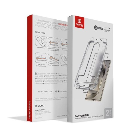 Szkło hartowane EasyShield 2-Pack - Samsung Galaxy S25+/S24+ (2 sztuki) Szkło hartowane EasyShield 2-Pack - Samsung Galaxy S25+/S24+ (2 sztuki)