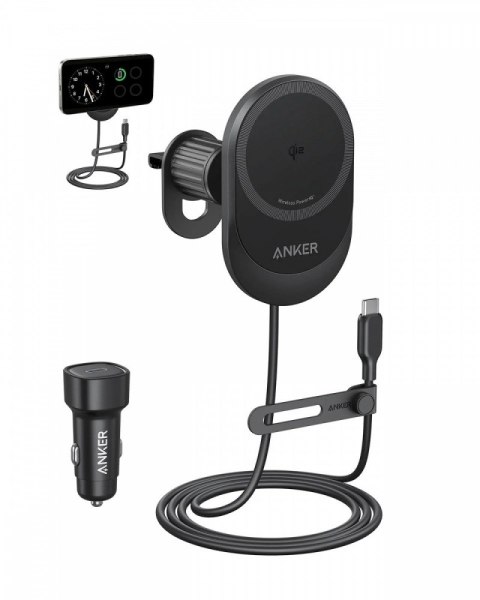 Ładowarka MagGo Qi2 15W Czarna Ładowarka MagGo Qi2 15W Czarna