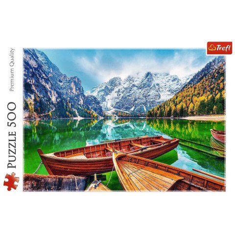 Puzzle 500 elementów Jezioro Braies Włochy Puzzle 500 elementów Jezioro Braies Włochy