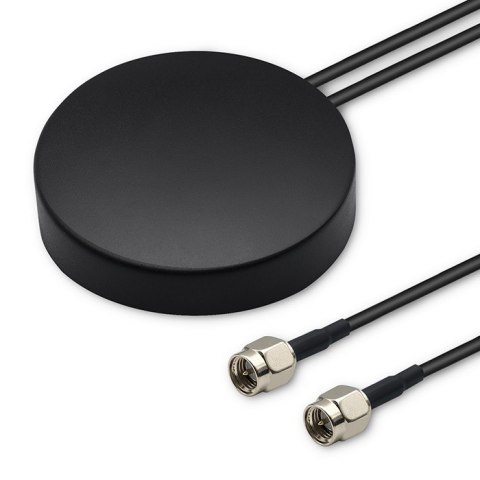 Antena GPS+4G, GLONASS dookólna | 28dBi | 50W | 2 x SMA męski | Zewnętrzna Antena GPS+4G, GLONASS dookólna | 28dBi | 50W | 2 x SMA męski | Zewnętrzna