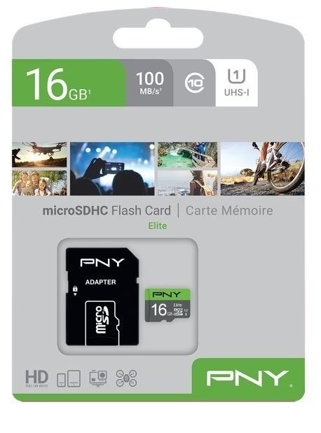 Karta pamięci microSDHC Elite 16GB P-SDU16GU185GW-GE