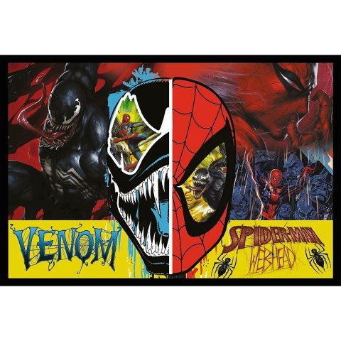Puzzle 2x200 elementów Dzień i noc Spidermana Puzzle 2x200 elementów Dzień i noc Spidermana