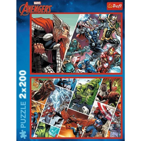Puzzle 2x200 elementów Obrońcy świata Avengers Marvel Puzzle 2x200 elementów Obrońcy świata Avengers Marvel