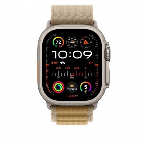 Opaska Alpine w kolorze beżu do koperty 49 mm - rozmiar L - elementy z tytanu w kolorze naturalnym Opaska Alpine w kolorze beżu do koperty 49 mm - rozmiar L - elementy z tytanu w kolorze naturalnym