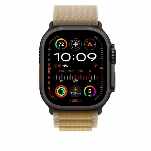 Opaska Alpine w kolorze beżu do koperty 49 mm - rozmiar M - elementy z tytanu w kolorze czarnym Opaska Alpine w kolorze beżu do koperty 49 mm - rozmiar M - elementy z tytanu w kolorze czarnym