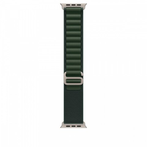 Opaska Alpine w kolorze ciemnozielonym do koperty 49 mm - rozmiar L - elementy z tytanu w kolorze naturalnym Opaska Alpine w kolorze ciemnozielonym do koperty 49 mm - rozmiar L - elementy z tytanu w kolorze naturalnym