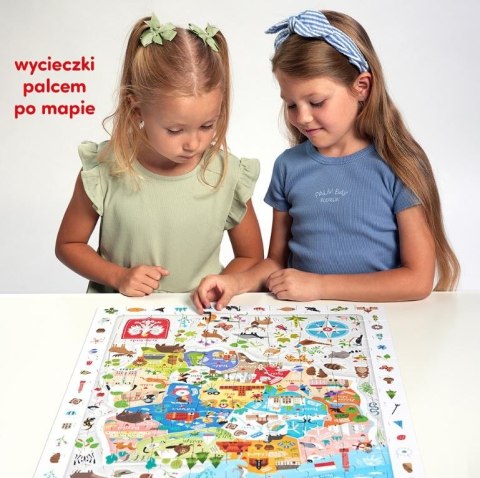 Puzzle obserwacyjne - Mapa Polski 100 elementów Puzzle obserwacyjne - Mapa Polski 100 elementów