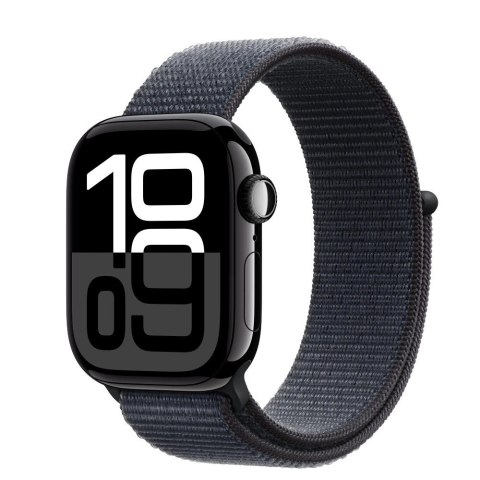 Watch Series 10 GPS + Cellular, koperta 42 mm z aluminium w kolorze onyksu z opaską sportową w kolorze atramentowym Watch Series 10 GPS + Cellular, koperta 42 mm z aluminium w kolorze onyksu z opaską sportową w kolorze atramentowym
