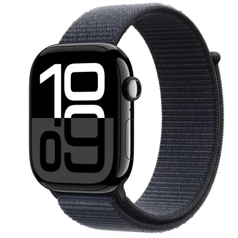 Watch Series 10 GPS + Cellular, koperta 46 mm z aluminium w kolorze onyksu z opaską sportową w kolorze atramentowym Watch Series 10 GPS + Cellular, koperta 46 mm z aluminium w kolorze onyksu z opaską sportową w kolorze atramentowym