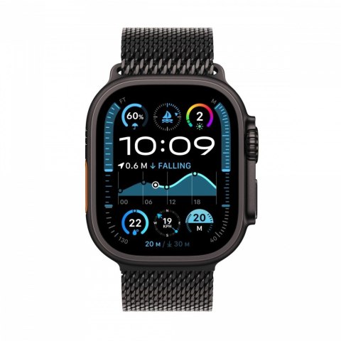 Watch Ultra 2 GPS + Cellular, koperta 49 mm z tytanu w kolorze czarnym z bransoletą mediolańską M z tytanu w kolorze czarnym Watch Ultra 2 GPS + Cellular, koperta 49 mm z tytanu w kolorze czarnym z bransoletą mediolańską M z tytanu w kolorze czarnym