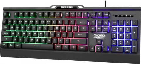 Klawiatura metalowa dla Graczy COMQUEROR dynamiczne podświetlenie - wersja limitowana World Of Tanks Klawiatura metalowa dla Graczy COMQUEROR dynamiczne podświetlenie - wersja limitowana World Of Tanks