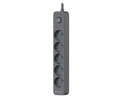 Listwa zasilająca antyprzepięciowa Power Line+ 3m Graphite (5 gniazd)