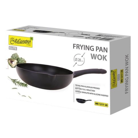 Patelnia / Wok MARBLE 28 cm MR-1217-28 Patelnia / Wok MARBLE 28 cm MR-1217-28