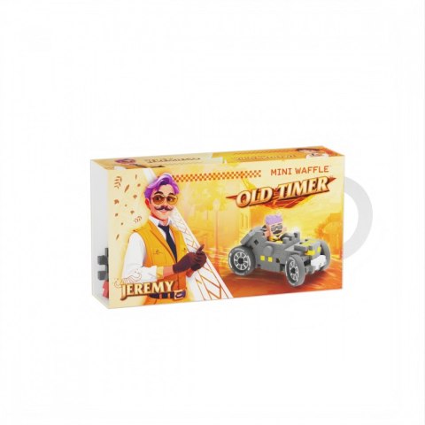 Klocki Mini Waffle Autka 50 elementów Autko Wyścigowe szare Klocki Mini Waffle Autka 50 elementów Autko Wyścigowe szare