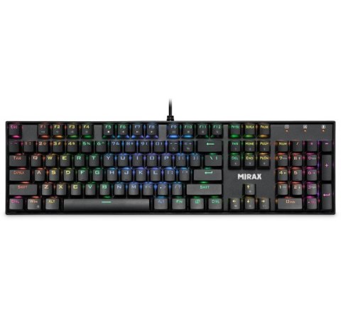 Klawiatura mechaniczna MIRAX GK-352 podświetlenie RGB Czarna