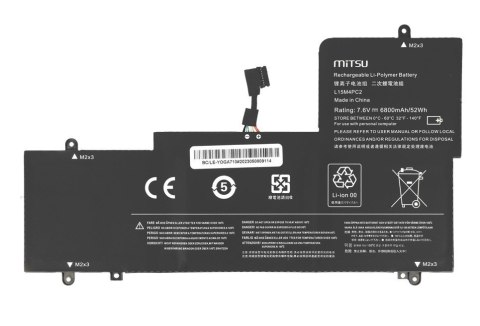 Bateria L15M4PC2 L15L4PC2 Lenovo Yoga 710-14IKB 6800 mAh (52 Wh) 7.6V (7.4V) Bateria L15M4PC2 L15L4PC2 Lenovo Yoga 710-14IKB 6800 mAh (52 Wh) 7.6V (7.4V)