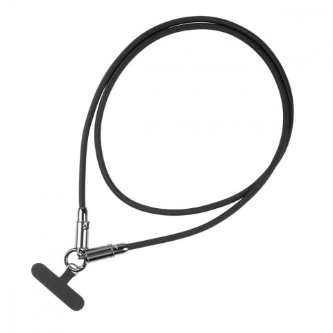 Kabel 2w1 USB C smycz 1m czarny Kabel 2w1 USB C smycz 1m czarny