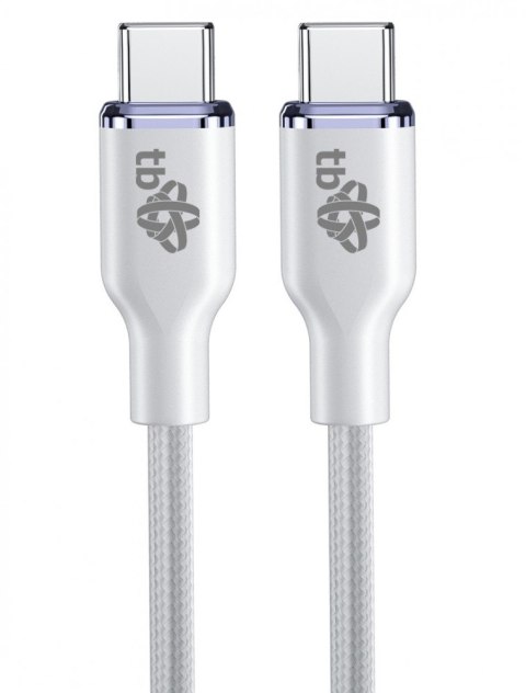 Kabel USB C - USB C 60W Glamour 1.5m biały Kabel USB C - USB C 60W Glamour 1.5m biały