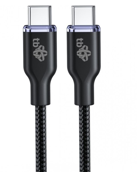 Kabel USB C - USB C 60W Glamour 1.5m czarny Kabel USB C - USB C 60W Glamour 1.5m czarny