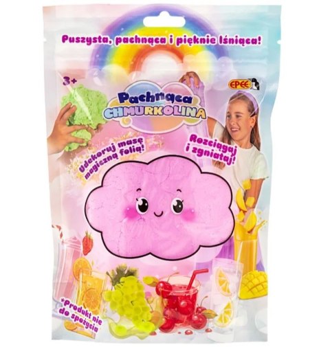 Masa plastyczna Chmurkolina z magiczną folią shake truskawkowy Masa plastyczna Chmurkolina z magiczną folią shake truskawkowy