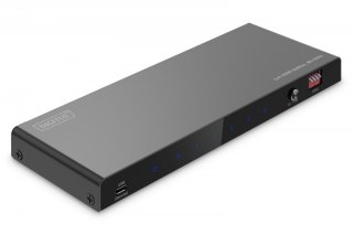 Rozdzielacz/Splitter HDMI 1x4, 8K/60Hz (4:4:4) z HDR, 48 Gbps, HDCP 2.3. Toslink / Stereo, EDID