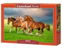 Puzzle 500 elementów Konie biegnące wiosną