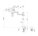 Ramię do monitora DS60-425BL1