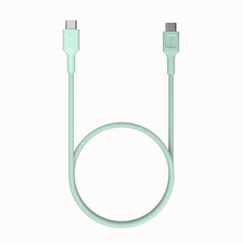 Kabel USB-C-USB-C PowerStream 100W oplot 1,2m zielony